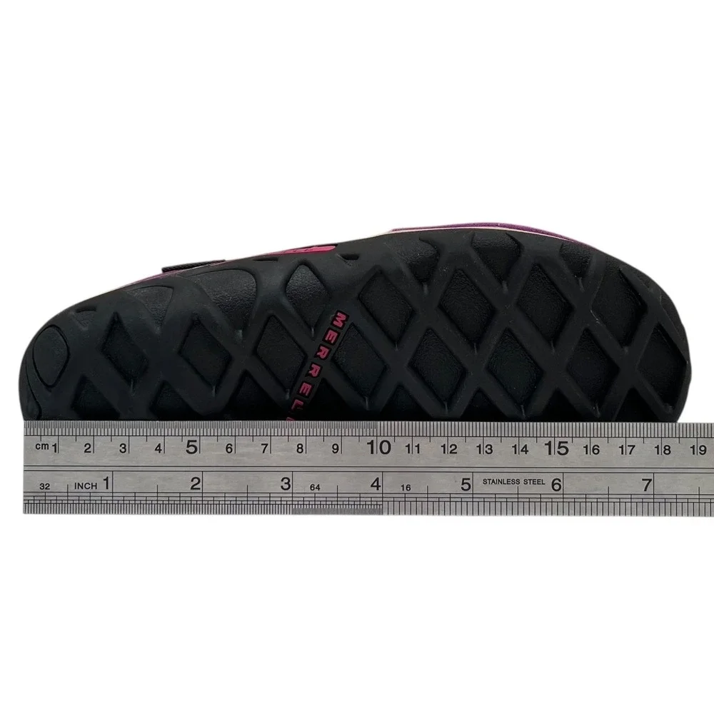 Merrell Girls Jungle Moc Frosty Waterproof Slip-on Moccasin Size 12 Wineberry